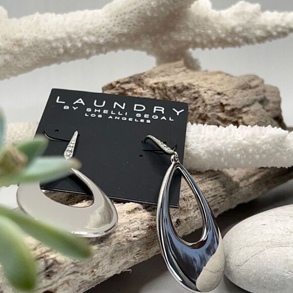 Silver Dangle Earrings Laundry by Shelli Segal $16ea / 3 for $25 - Picture 1 of 8
